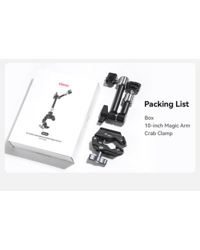 Ulanzi R011a 10 Inch Magic Arm with Crab Clamp Kit