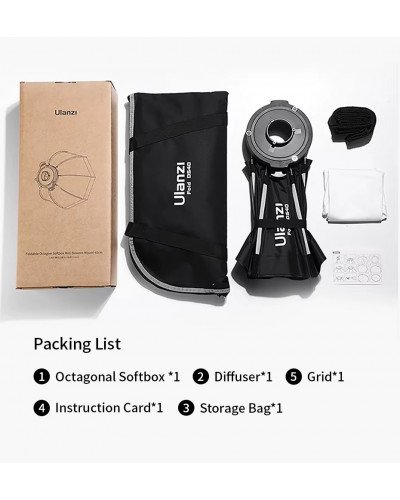 Ulanzi 60cm Quick Release Octagonal Softbox with Mini Bowens Mount