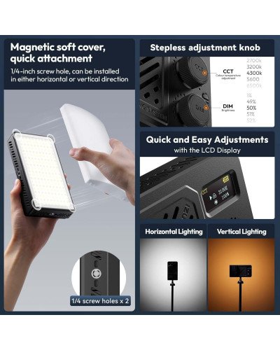 Ulanzi LM-P40Bi 40W Bi-Color Portable Video Light
