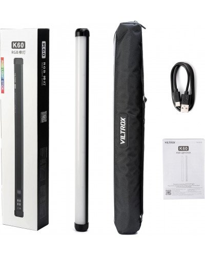 VILTROX K60 20W Handheld RGB LED Light Stick Black (22.8") VILTROX K60 20W Handheld RGB LED Light Stick Black (22.8")