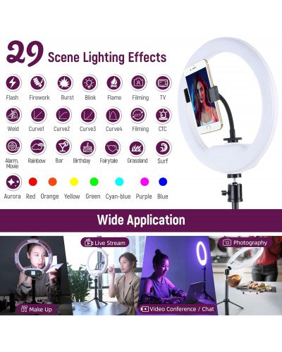 VILTROX WE-9 RGB Live Broadcast Ring Light (10.4")