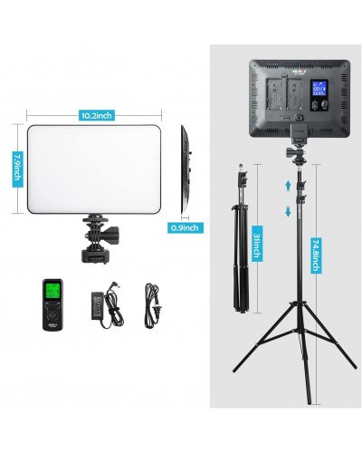 Viltrox VL-200T Bi-Color LED Light with Stand