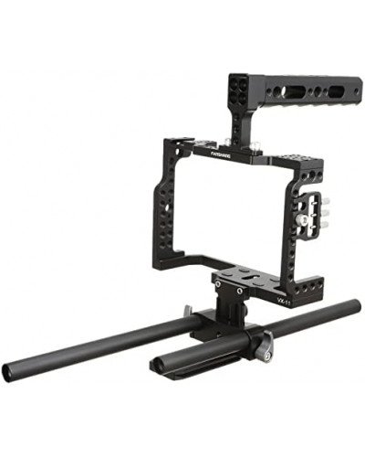 VILTROX VX-11 Camera Cage Kit for Sony A7S/A7/A7R/A7RII/A7SII, Panasonic GH5/GH4, Canon R5/R6/R5C and smaller sized cameras. 