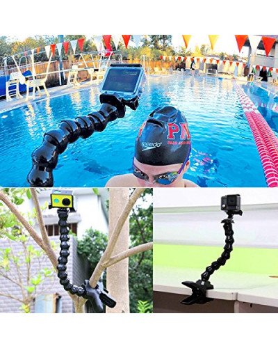 /Jaws Flex Clamp Mount with Adjustable Neck for Gopro Hero5 /6/7/8/9/10/12/13
