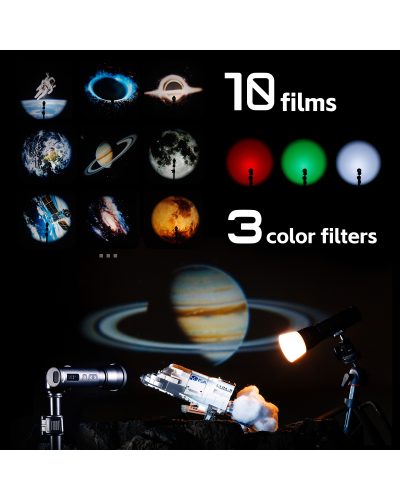 SmallRig RF 05B Portable Zoom LED Video Light CRI 96+ 1900K-8000K OLED Display Creative Spotlight