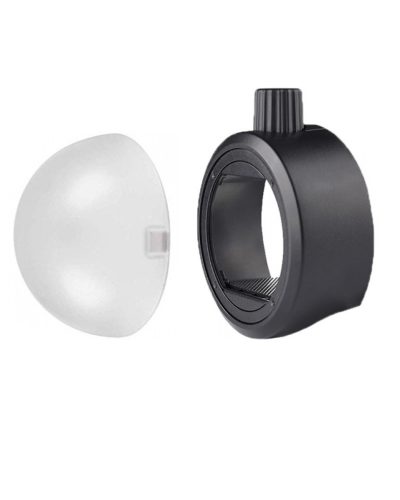 Godox S-R1 Round Flash Head Adapter with AK-R11 Dome Diffuser for GODOX V860II V850II TT685 and TT600 Series Flashes