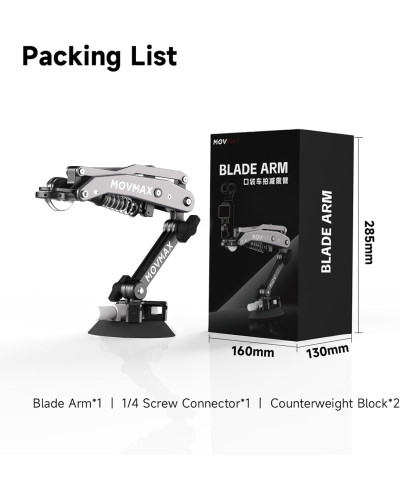 MOVMAX Blade Arm for DJI Pocket 3/4