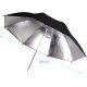 80cm Professional Reflective umbrella studio lighting Black/Silver