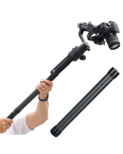 Carbon Fiber Extension Monopod Pole for DJI Ronin Gimbal Handle Grip (36cm)