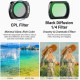 NEEWER ND2-32/ CPL/ Black Diffusion 1/4 Filter & Screen Protector Compatible with DJI Osmo Pocket 3/4