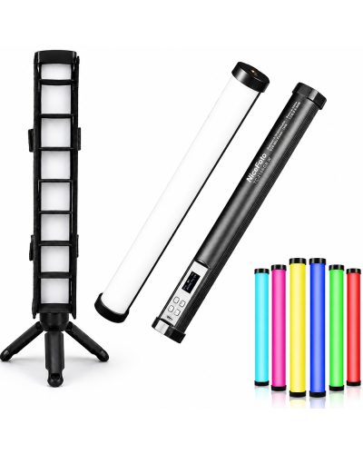 NiceFoto TC-210RGB 10W Magnetic LED Video Tube Light with Grid
