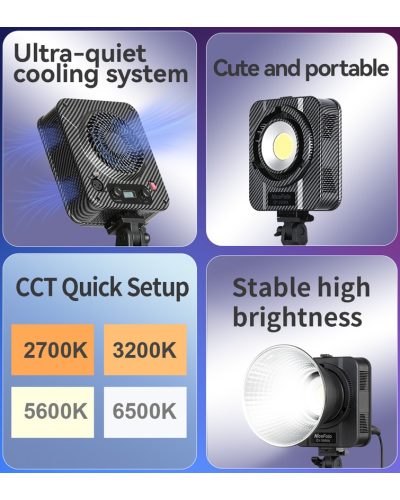 NiceFoto QY-2000A 200W Bi-Color Portable LED Video Light NiceFoto QY-2000A 200W Bi-Color Portable LED Video Light