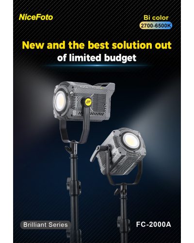 NiceFoto FC-2000A 200W Bi-Color COB LED Video Light NiceFoto FC-2000A 200W Bi-Color COB LED Video Light
