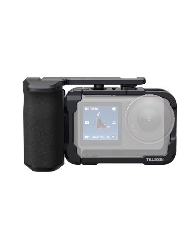 TELESIN Aluminum Street Shot Set for DJI Osmo Action 6 (Black)