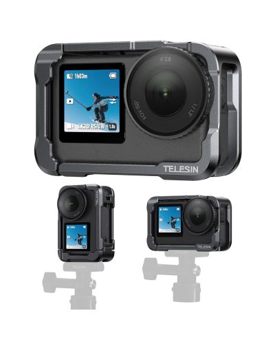 TELESIN Aluminum Alloy Protective Frame Cage for DJI Osmo Action 6
