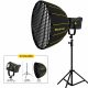 NiceFoto FC-2000A 200W Bi-Color COB LED Video Light With 90cm Softbox/Stand