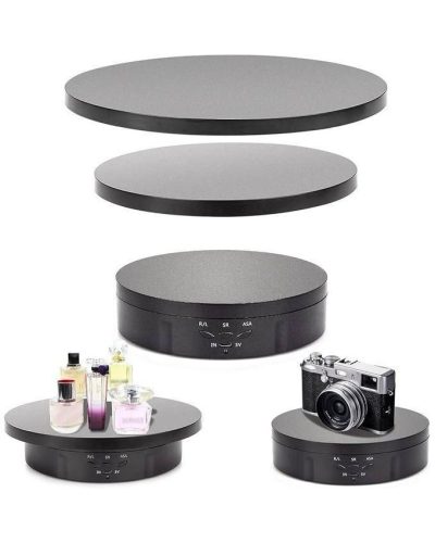 3in1 360° Electric Rotating Display Stand (Black) 3in1 360° Electric Rotating Display Stand (Black)