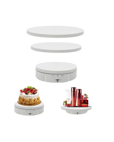 3in1 360° Electric Rotating Display Stand (White) 3in1 360° Electric Rotating Display Stand (White)