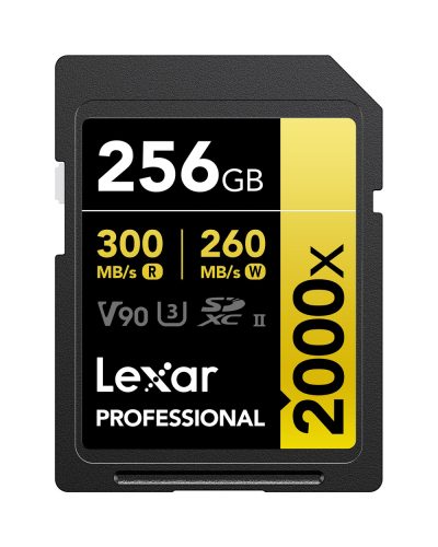 Lexar 256GB SDXC Gold UHS-II R300/W260MB/s V90