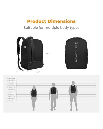K&F Concept Camera Backpack 18L Nature Wander 04 (Black)