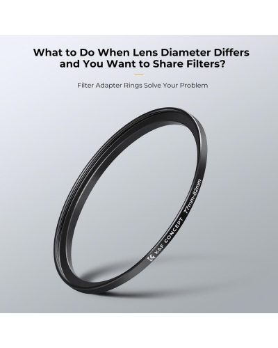 K&F Concept 11 in 1 Step Up Ring Set