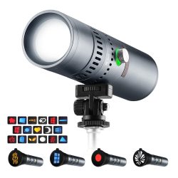 K&amp;F Concept SP25C 25W Gobo Photography Light 20 Gobos 9000mAh Portable Video Light