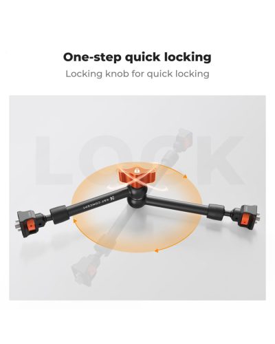 K&F Concept 11-Inch Magic Arm with 1/4-Inch Screw & 360° Ball Heads for Monitor LED Light & Camera Rig K&F Concept 11-Inch Magic Arm with 1/4-Inch Screw & 360° Ball Heads for Monitor LED Light & Camera Rig