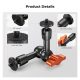 K&F Concept 6-Inch Magic Arm with 1/4-Inch Screw & 360° Ball Head for Monitor LED Light K&F Concept 6-Inch Magic Arm with 1/4-Inch Screw & 360° Ball Head for Monitor LED Light