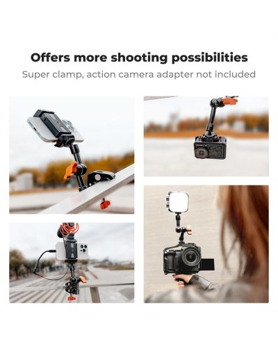 K&F Concept 6-Inch Magic Arm with 1/4-Inch Screw & 360° Ball Head for Monitor LED Light K&F Concept 6-Inch Magic Arm with 1/4-Inch Screw & 360° Ball Head for Monitor LED Light
