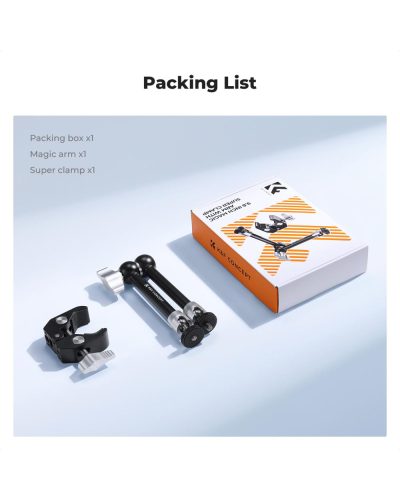 K&F Concept 9.8-Inch Magic Arm Clamp Kit with Dual 360° Ball Heads for Monitor Light & Camera Rig K&F Concept 9.8-Inch Magic Arm Clamp Kit with Dual 360° Ball Heads for Monitor Light & Camera Rig