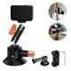 K&F Concept 3-Inch Suction Cup Mount with Double Ball Head Magic Arm 1/4-Inch Screw for Car & Action Camera