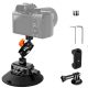 K&F Concept 6-Inch Suction Cup Camera Mount with Magic Arm ARRI & 1/4-Inch 3/8-Inch Threads for Car & Action Camera