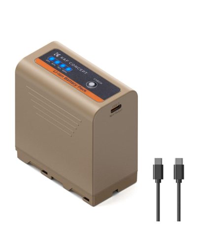 K&F Concept 10500mAh Replacement USB-C Battery for NP-F970 PD 20W Two-Way Fast Charging