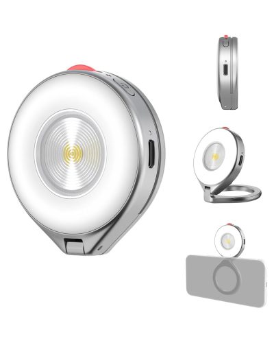 TELESIN 2in1 Magnetic Flashlight & Selfie Light