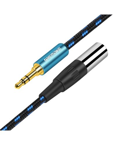 3Pin Mini XLR to Jack 3.5mm Plug Stereo Audio Balanced Cable 1.5M