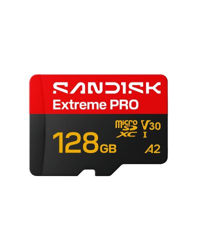 SanDisk Extreme PRO 128GB microSDXC Memory Card 250MBs / 120MB/s UHS-I U3 V30 A2