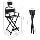 Directors Chair Folding Makeup Artist Portable Foldable Aluminum Chair With Head Rest Carrying Bag 