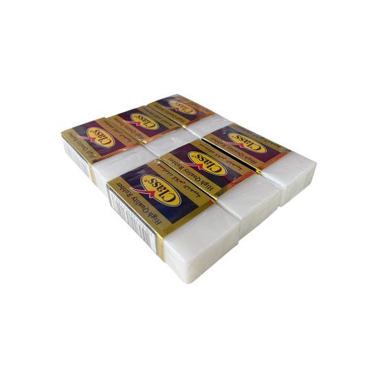 كلاس ممحاة – مثالي لتصحيح آثار قلم الرصاص في المدرسة أو المكتب أو أثناء الامتحانات - طقم من 24 قطعة