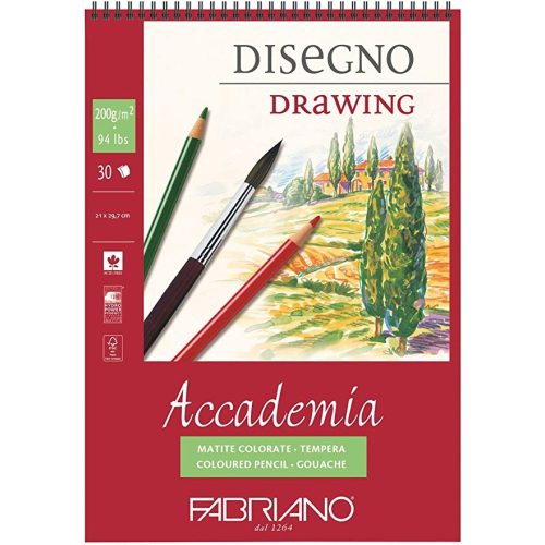 فبريانو دفتر رسم – مثالي للملاحظات المدرسية وكتابة اليوميات والرسم وأعمال المكتب