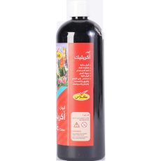 كلاس ألوان أكريليك - أسود – مثالي للتلوين والرسم والأعمال اليدوية في المدرسة أو المنزل - طقم من 6 قطعة