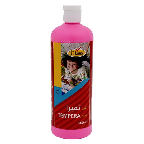 كلاس ألوان تمبرا - وردي – مثالي للتلوين والرسم والأعمال اليدوية في المدرسة أو المنزل - طقم من 6 قطعة