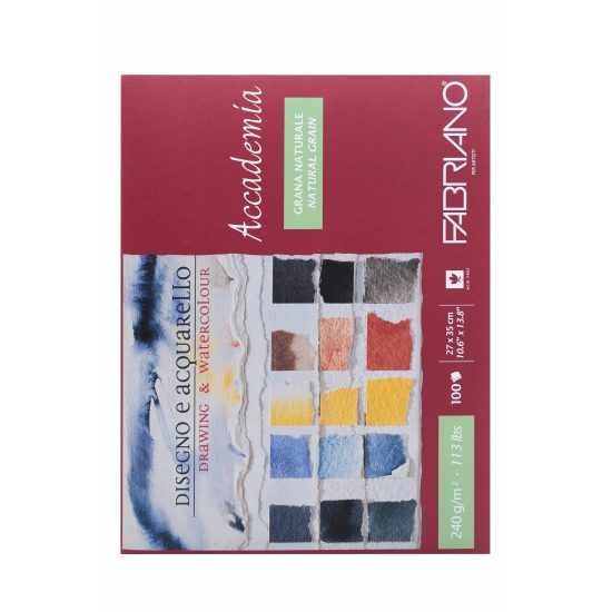 فبريانو دفتر رسم - 27×35 سم – مثالي للملاحظات المدرسية وكتابة اليوميات والرسم وأعمال المكتب