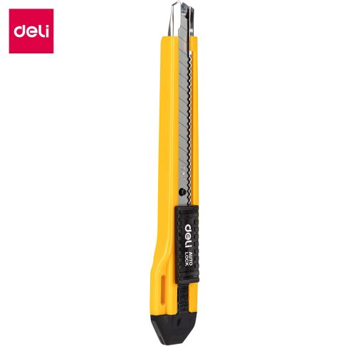 ديلي مشرط قطع 14cm - أصفر – مثالي للاستخدام اليومي في المدرسة أو المنزل أو المكتب - طقم من 12 قطعة