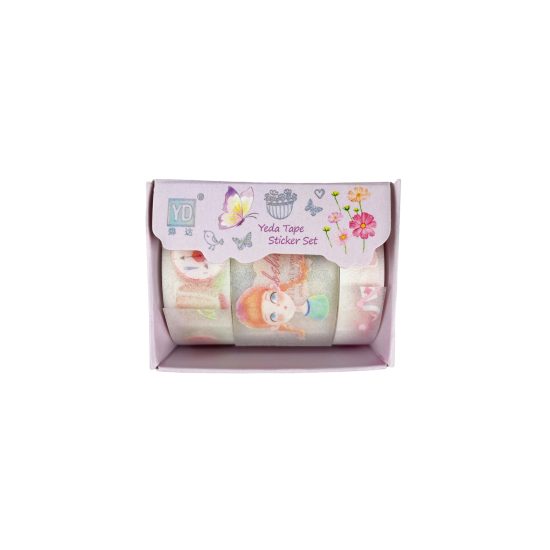 كلاس شريط لاصق صور – مثالي للتغليف والأعمال اليدوية ومهام المكتب أو المدرسة اليومية - طقم من 24 قطعة