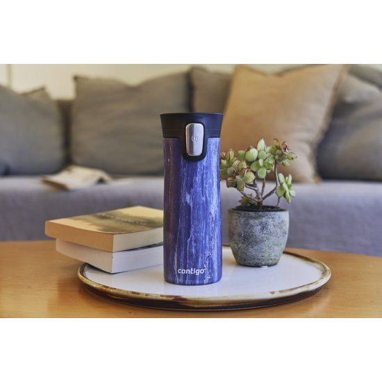 زمزمية مياه كونتيجو - 420 مل، ستانلس ستيل، أزرق – مثالي للمدرسة والنادي الرياضي والاستخدام اليومي للترطيب أثناء التنقل