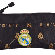 ريال مدريد شنطة ظهر مدرسية - أسود – مثالي للذهاب إلى المدرسة والتنقل اليومي وحمل الأغراض
