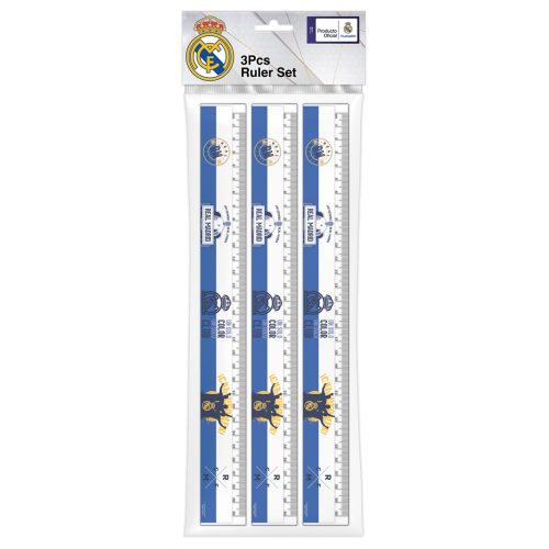 ريال مدريد مسطرة 30cm – مثالي لأعمال المكتب والمشاريع المدرسية ومهام المكتب اليومية - طقم من 12 قطعة