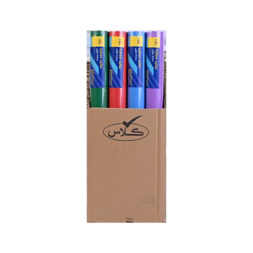 كلاس شريط لاصق جاف - متعدد الألوان – مثالي للتغليف والأعمال اليدوية ومهام المكتب أو المدرسة اليومية - طقم من 12 قطعة