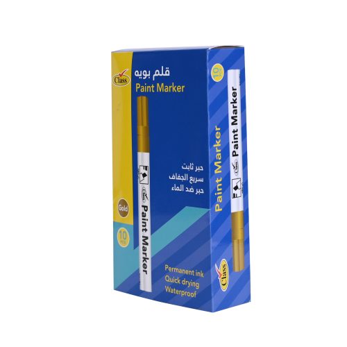 كلاس طقم أقلام ماركر - ذهبي – مثالي للملاحظات المدرسية وأعمال المكتب والكتابة اليومية - طقم من 10 قطعة كلاس طقم أقلام ماركر - ذهبي – مثالي للملاحظات المدرسية وأعمال المكتب والكتابة اليومية - طقم من 10 قطعة