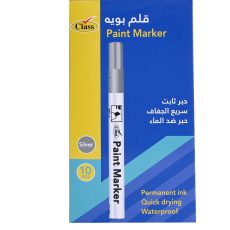 كلاس طقم أقلام ماركر - فضي – مثالي للملاحظات المدرسية وأعمال المكتب والكتابة اليومية - طقم من 10 قطعة كلاس طقم أقلام ماركر - فضي – مثالي للملاحظات المدرسية وأعمال المكتب والكتابة اليومية - طقم من 10 قطعة